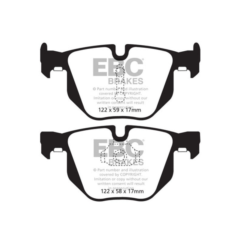 EBC 10-14 BMW X5 3.0 Turbo (35) Yellowstuff Rear Brake Pads