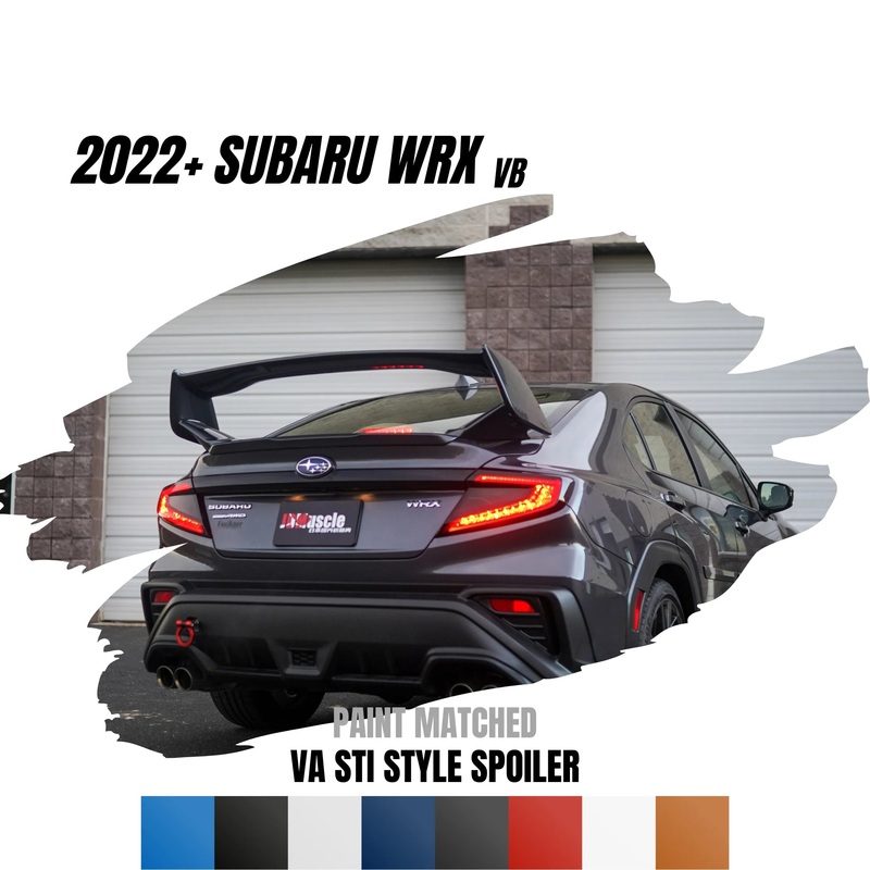 JDMuscle VA STI Style Final Edition Spoiler Gloss Black / Paint Matched – 2022+ WRX