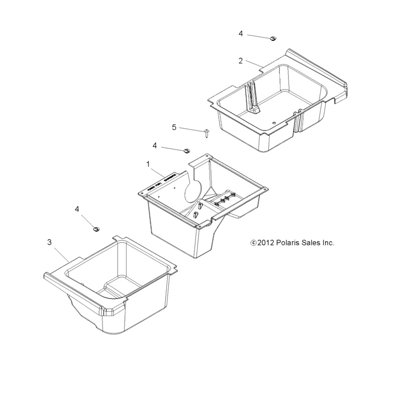Storage Box,Lh,Mudder by Polaris