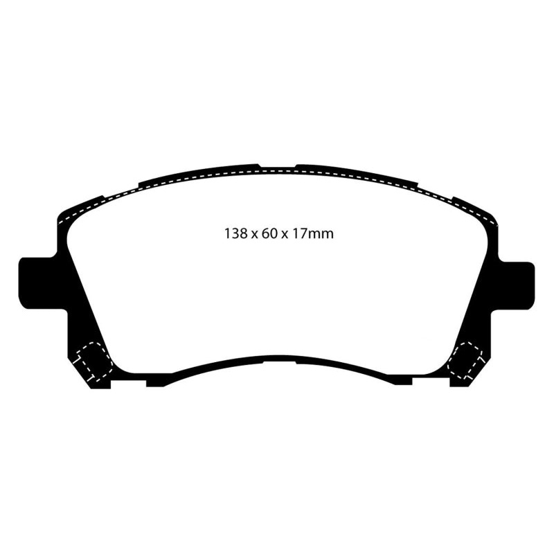 EBC 01-02 Subaru Impreza 2.0 Turbo WRX Bluestuff Front Brake Pads