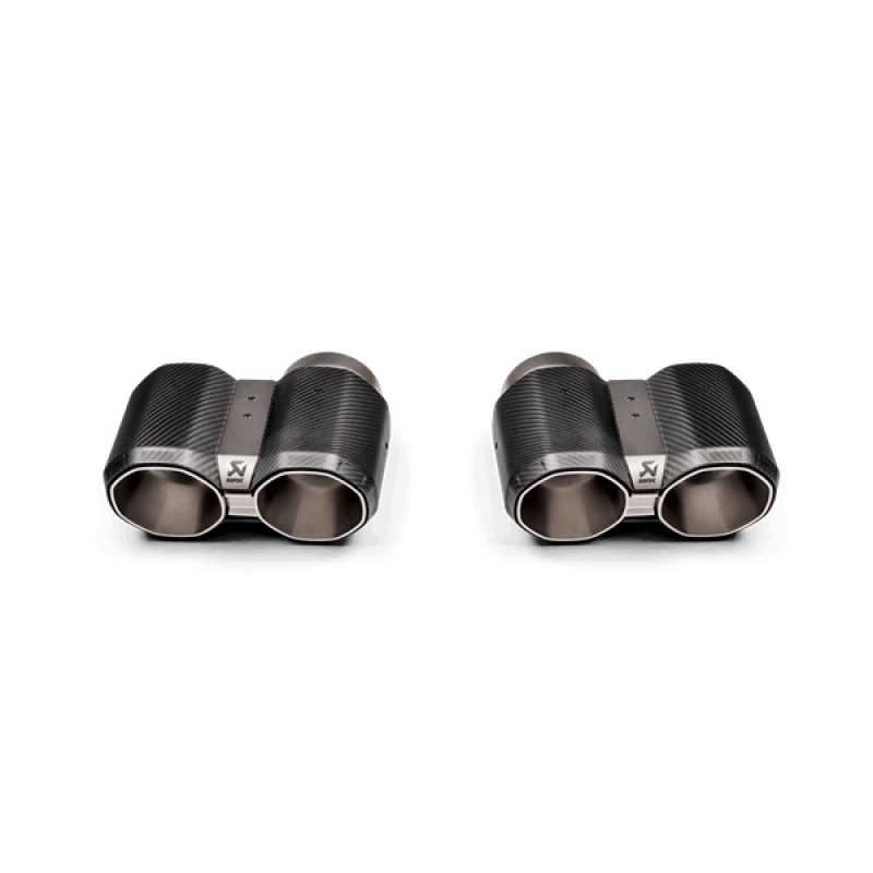 Akrapovic 2021+ BMW G87 M2, G80 M3 & G82 M4 Octagonal Carbon Design Tail Pipe Set