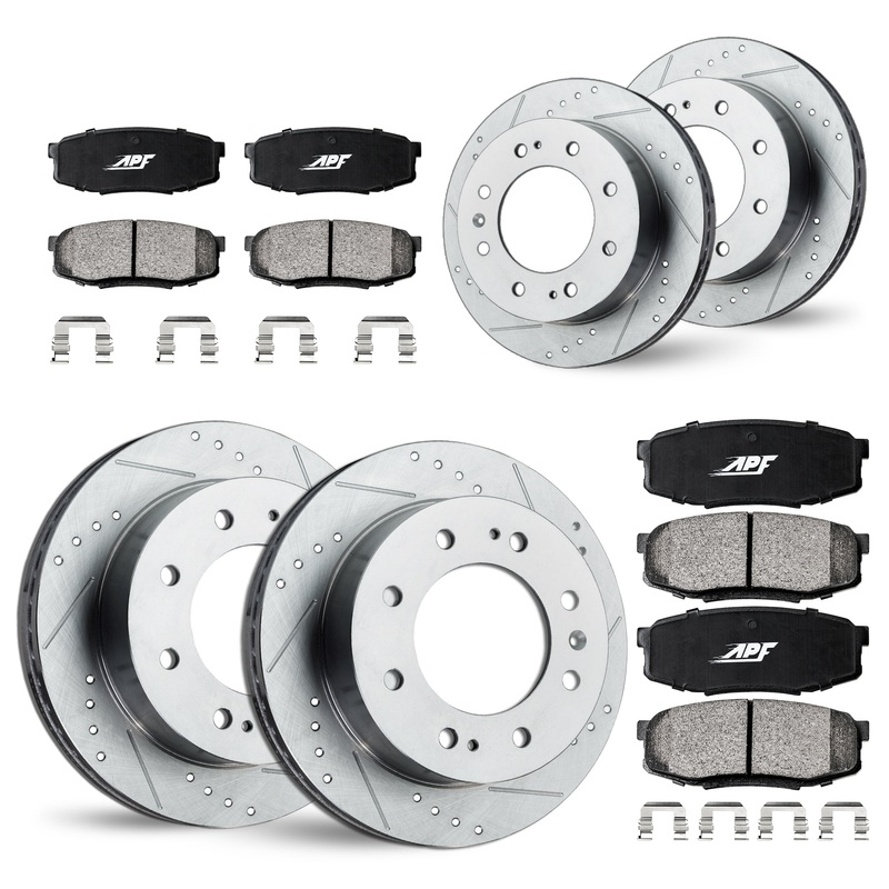 APF Full Brake Kit Rotors and Pads for Chevrolet Express 3500 2014-2020