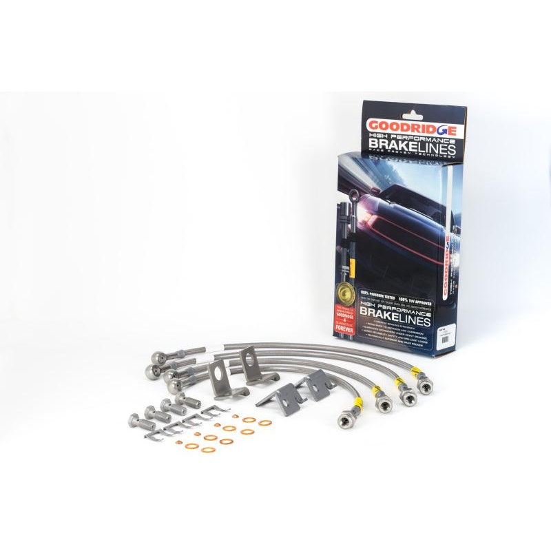 Goodridge 06-13 Chevrolet Corvette Z06/ZR1/Grand Sport Stainless Steel Brake Lines Kit