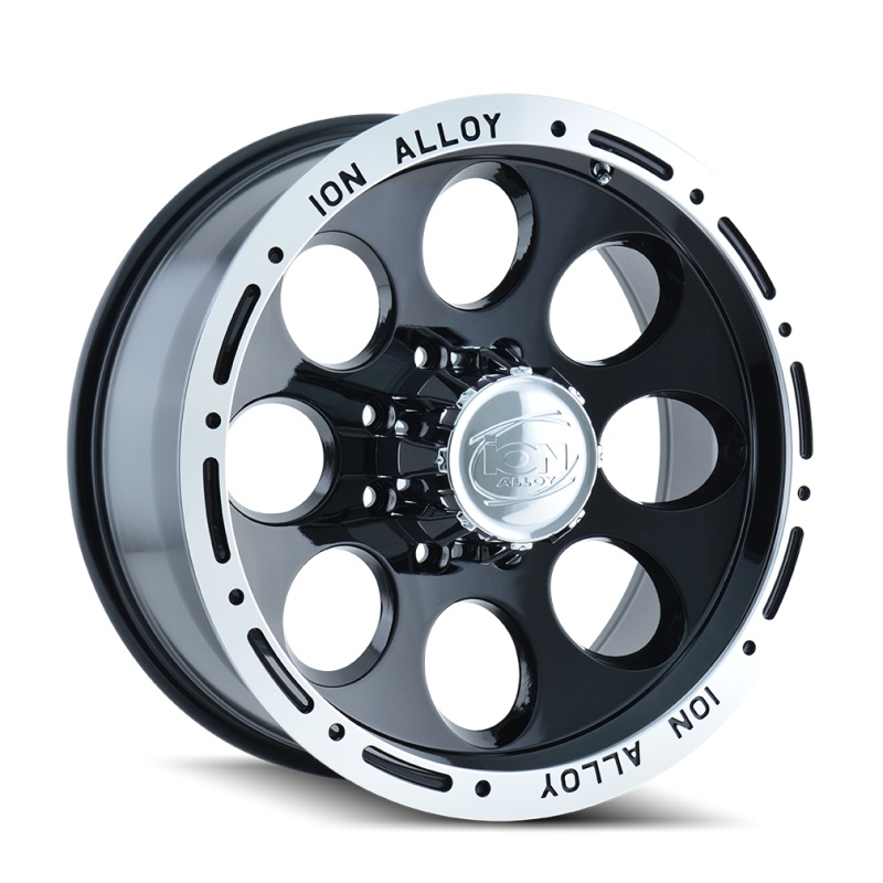 ION Type 174 15×8 / 5×127 BP / -27mm Offset / 83.82mm Hub Black/Machined Wheel