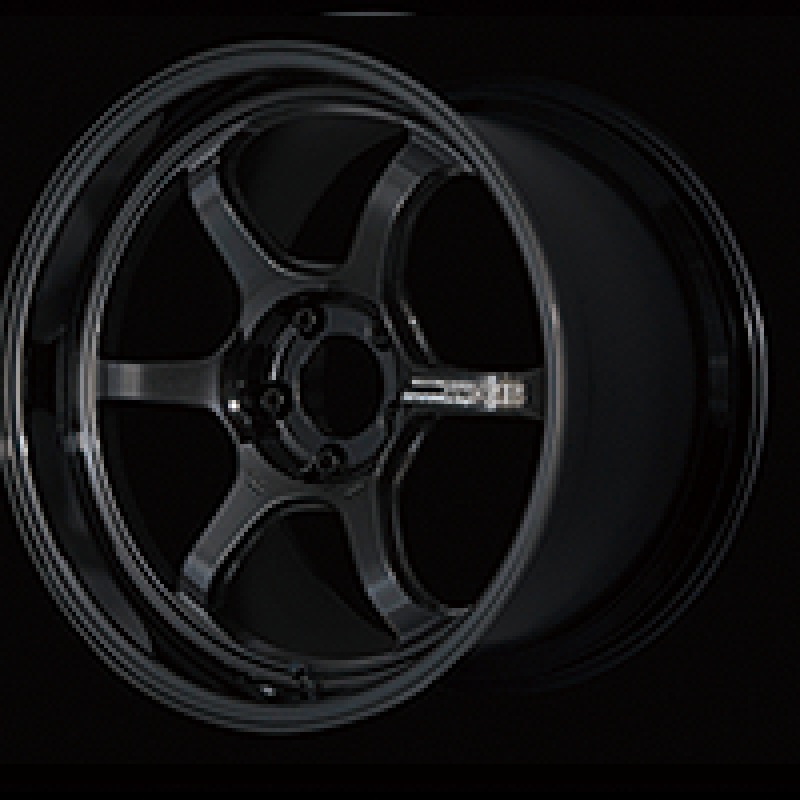 Advan R6 18×7.5 +44 5-112 Racing Titanium Black Wheel