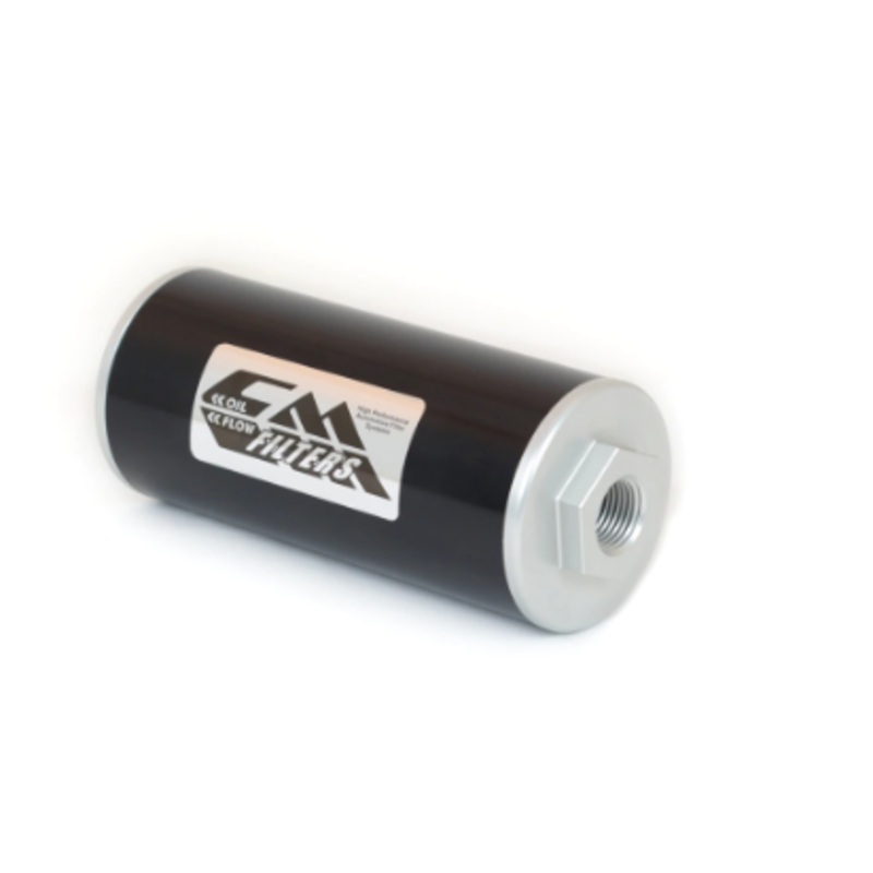 Canton – Billet Aluminum CM Oil Filter 6″ Inline 1/2″ NPT Ports