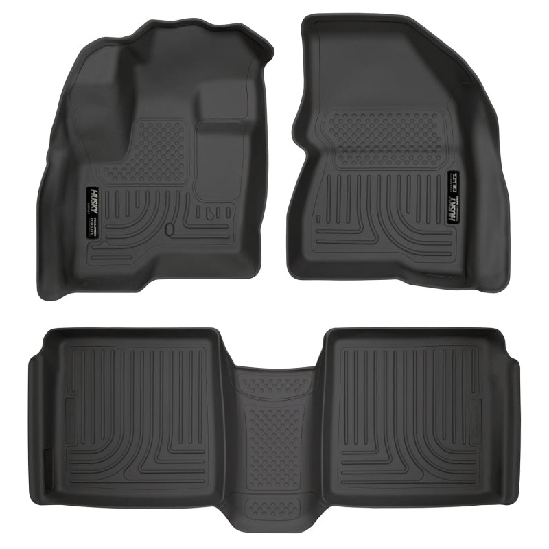 Husky Liners 09-12 Ford Flex/10-12 Lincoln MKT WeatherBeater Combo Black Floor Liners