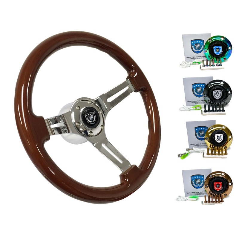 1997-04 Porsche Boxster (986 Manual) Steering Wheel Kit | Mahogany Wood | ST3011