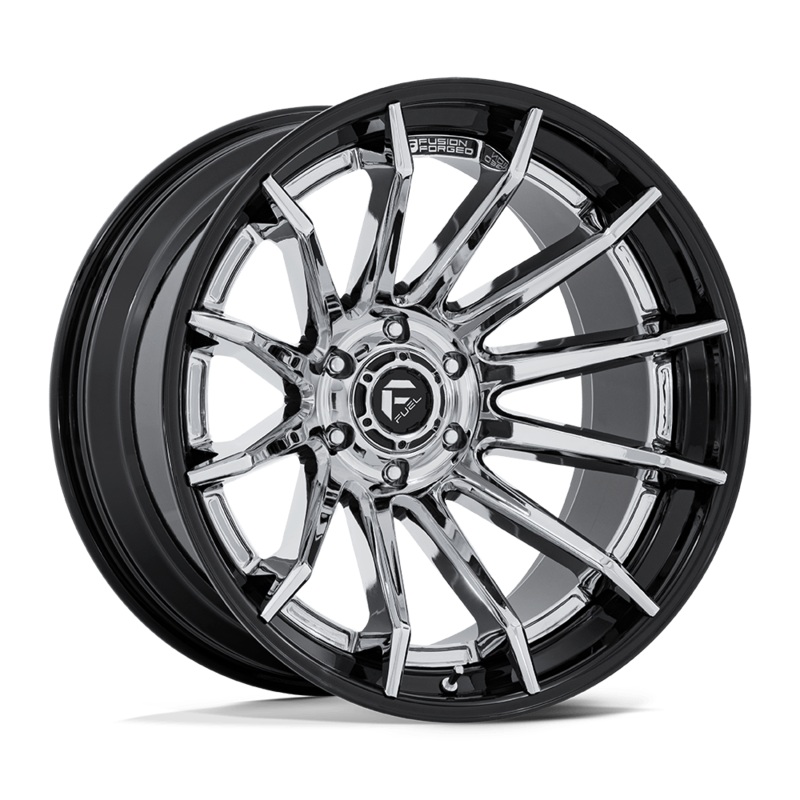 Fuel Wheels FC403 Burn 20″ 5×127 Chrome With Gloss Black Lip