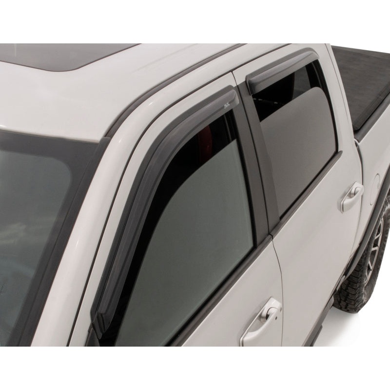 AVS 09-18 Dodge RAM 1500 Crew Cab Ventvisor Outside Mount Window Deflectors 4pc – Smoke
