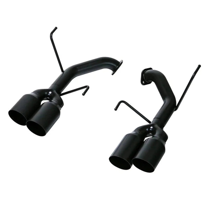 REMARK 2022+ WRX VB Stainless Single Wall Tip | 4in Axle Back Exhaust- Cerakote Black Coating