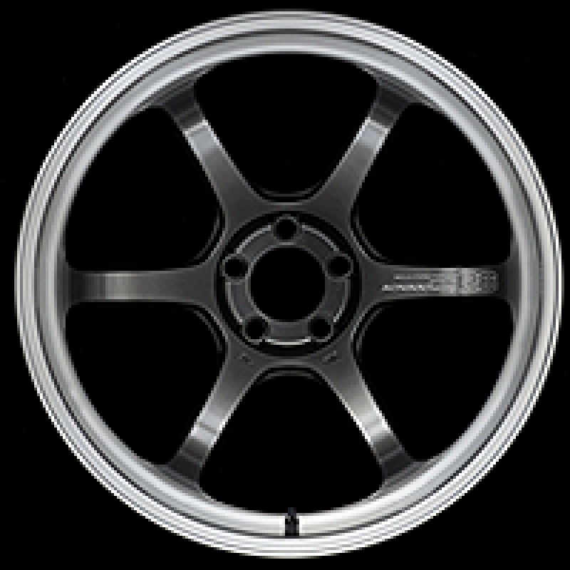 Advan R6 18×9.0 +43 5-114.3 Machining & Racing Hyper Black Wheel