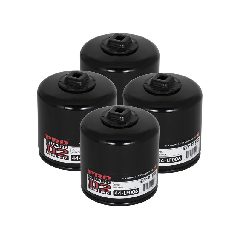 aFe Pro GUARD D2 Oil Filter 74-08 Dodge Gas Truck V6 3.9L/V8 4.7L/5.7L/5.2L/5.9L/V10 8.3L/8.0L (4pk)
