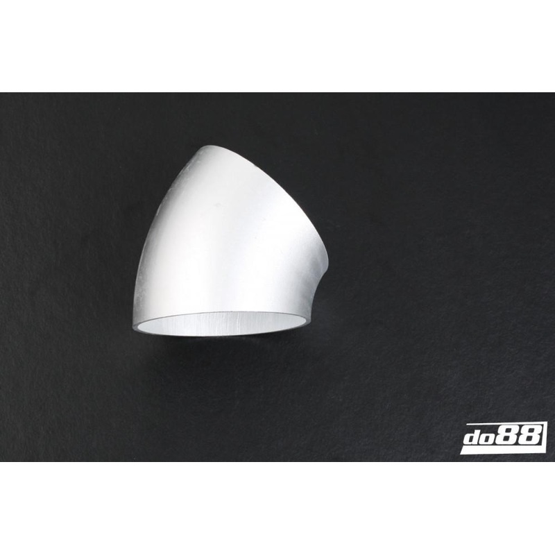 Aluminum pipe 45 89×3 mm, short radius