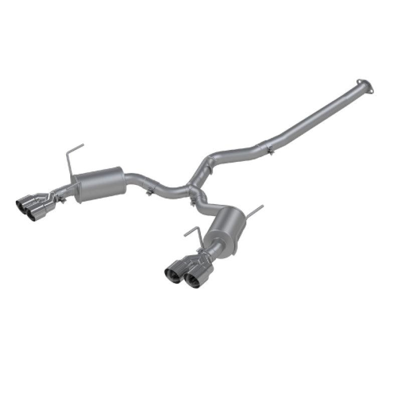 MBRP 15-19 Subaru WRX 2.0L/STI 2.5L 3in Dual Split Rear Exit w/ 3.5in Tips – T304 (Street Version)