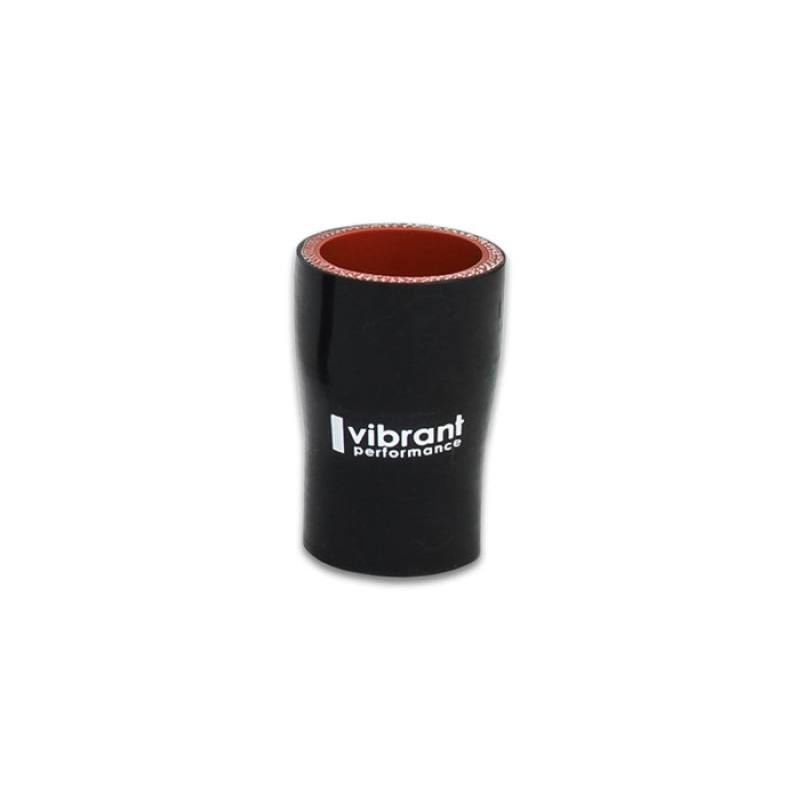 Vibrant Silicone Reducer Coupler 2.75in ID x 1.75in ID x 3.00in Long – Black