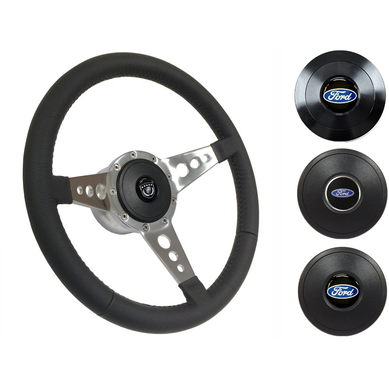 1970-76 Ford Torino Steering Wheel Kit | Black Leather | ST3056
