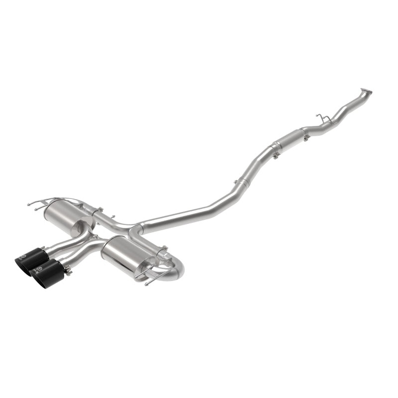 aFe Takeda 3in 304 SS Cat-Back Exhaust System w/Black Tips 17-20 Honda Civic Sport L4-1.5L (t)