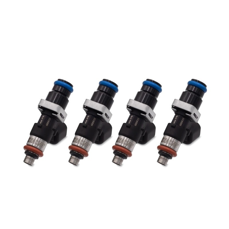 BLOX Racing Eco-Fi Street Injectors 1000cc/min w/ 1/2in Adapter For Honda K Series – Set of 4