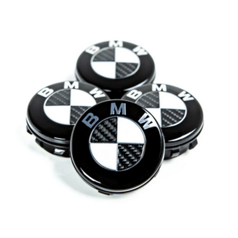 BMW Carbon Floating Wheel Center Cap Set – 68mm