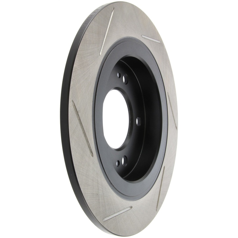 StopTech Slotted Sport Brake Rotor 13-15 Kia Optima w/ Electric Parking Brake – Rear Driver Side
