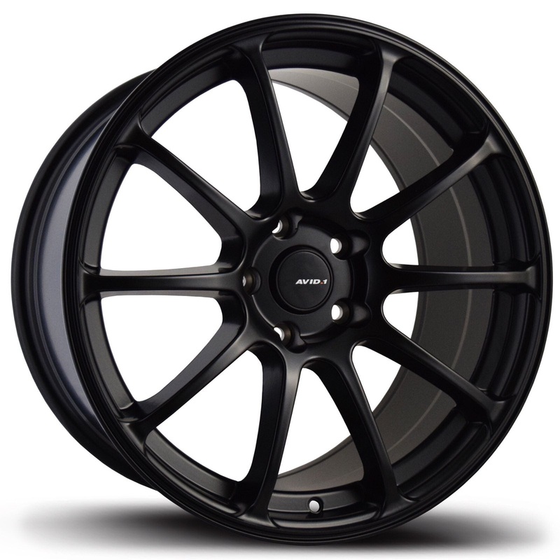 Avid.1 AV-27 18×9.5 5×100 +38 Matte Black Wheel – Universal
