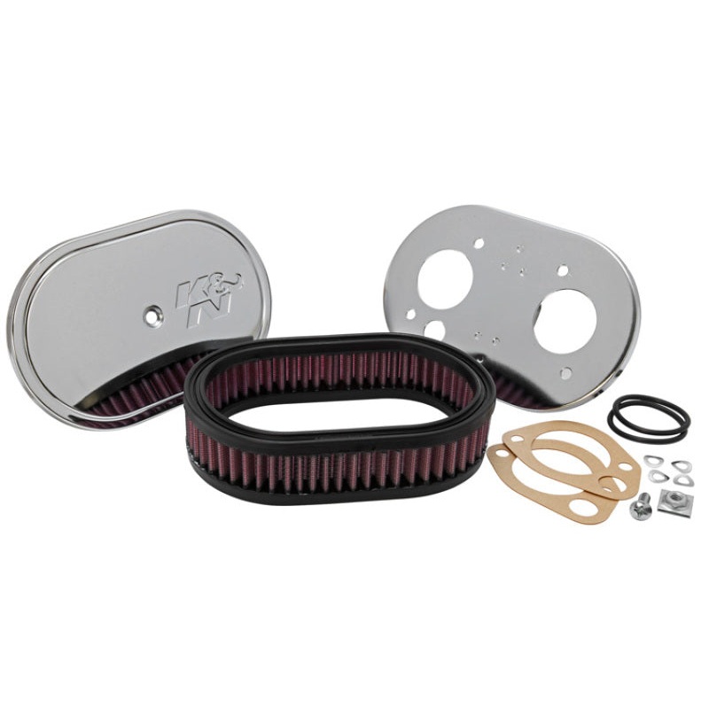 K&N Custom Racing Assembly Oval Red – 1.75in Filer Height