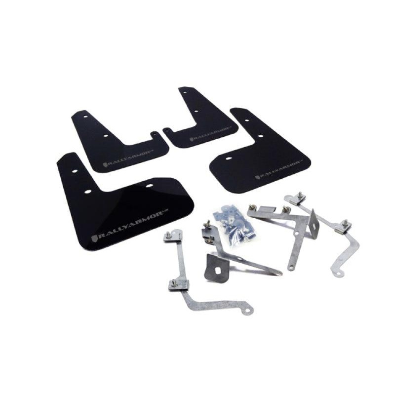 Rally Armor 11-14 Subaru WRX/STI (Sedan Only) Black UR Mud Flap w/ Grey Logo