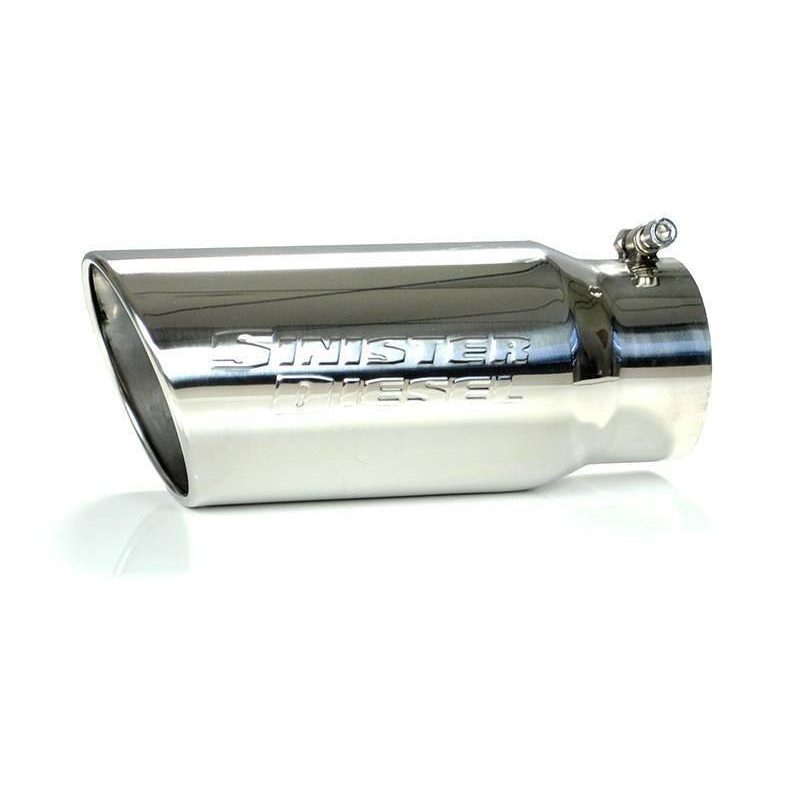 Sinister Diesel Universal Polished 304 Stainless Steel Exhaust Tip (5in to 6in)