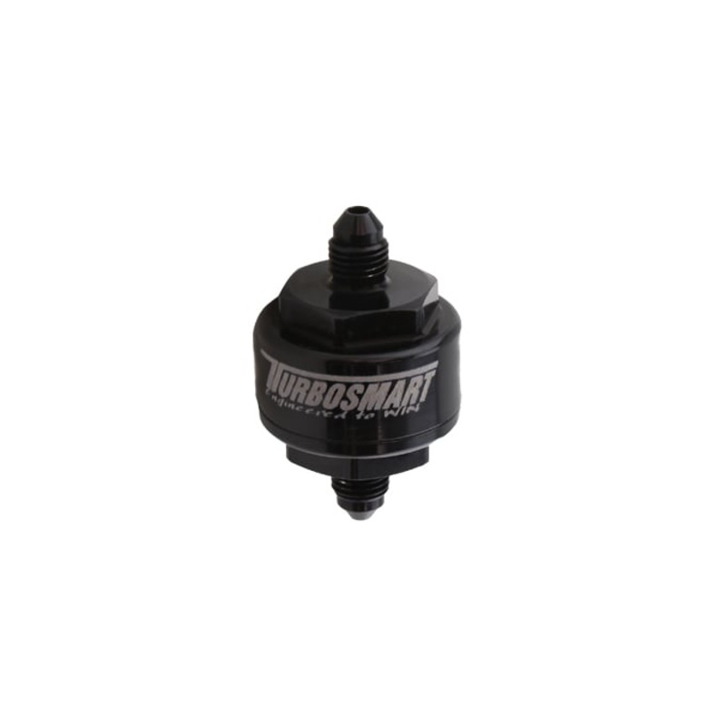 Turbosmart Billet Turbo Oil Feed Filter 44um -4AN Black Universal | TS-0804-1002