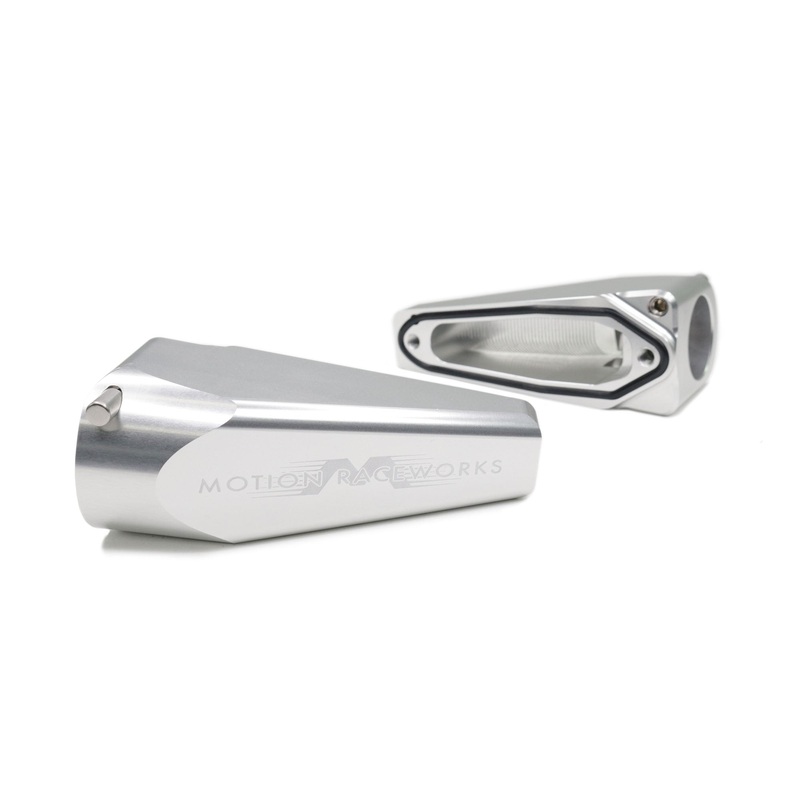 Billet Burn Down Breather Quick Release Fittings Clear Anodized (Pair)