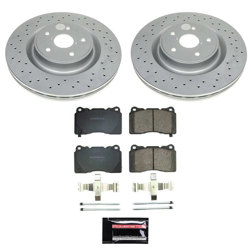 Power Stop 2021 WRX Front Z17 Coated Brake Kit