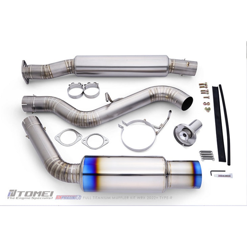 Tomei Expreme Ti Single Exit Titanium Catback “Type R” | 2022+ Subaru WRX (TB6090-SB06A)