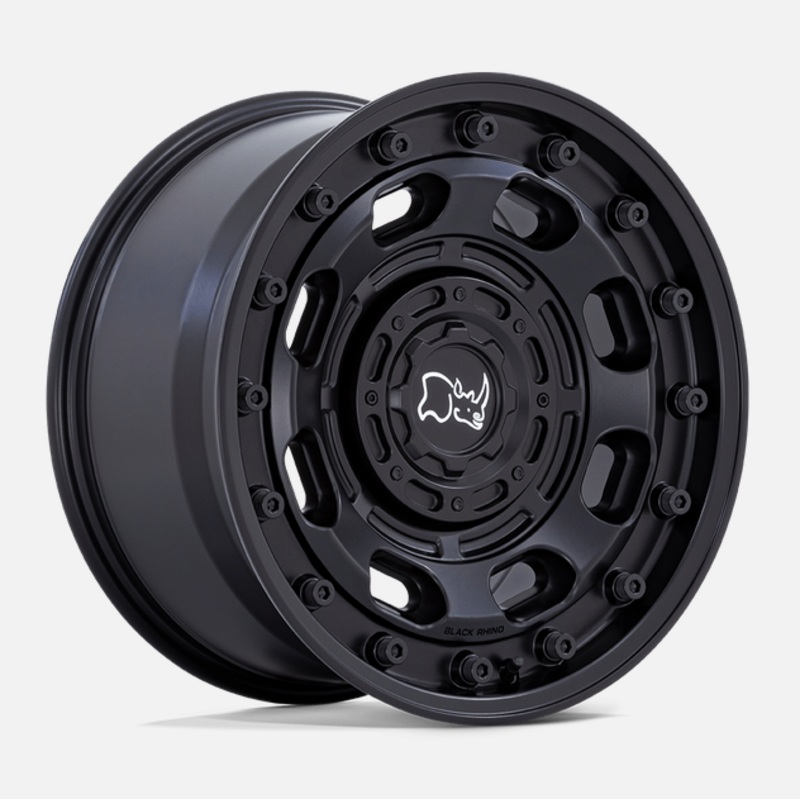 16×8.0 Black Rhino Atlas Matte Black