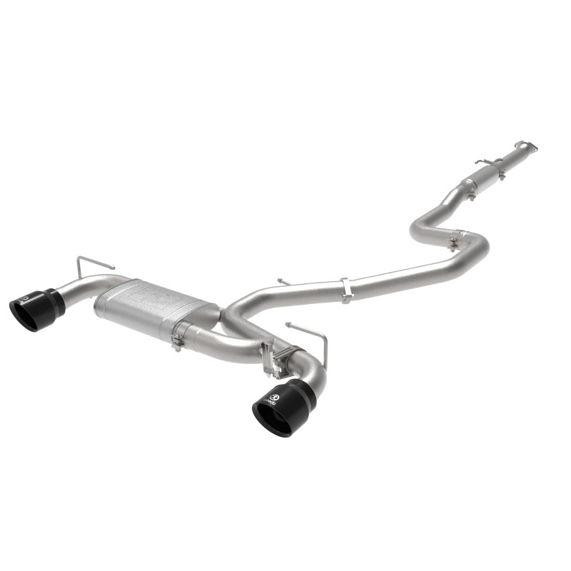 aFe Takeda 3 IN 304 Stainless Steel Cat-Back Exhaust System w/ Black Tips – 2019-2022 Hyundai Veloster N