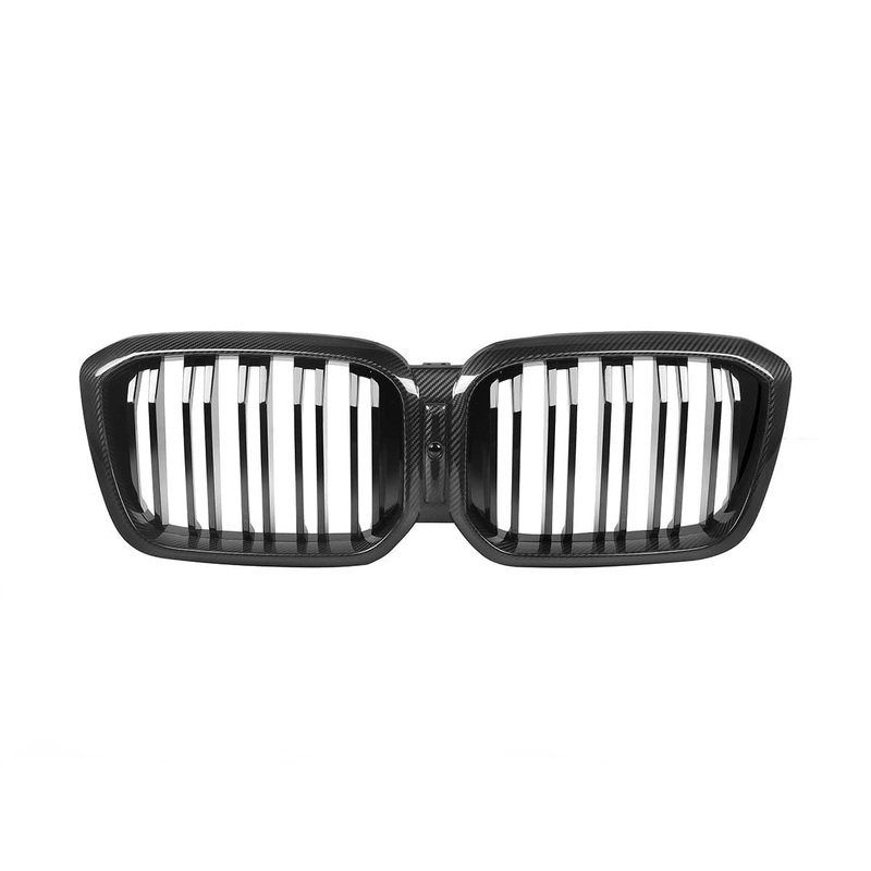 AutoTecknic Dry Carbon Fiber Dual-Slats Front Grille Set – F97 X3M LCI | F98 X4M LCI