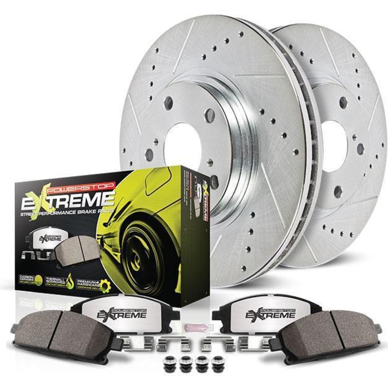 Power Stop Z26 Street Warrior Brake Kit – Front | 2011-2016 Subaru Impreza (K6111-26)