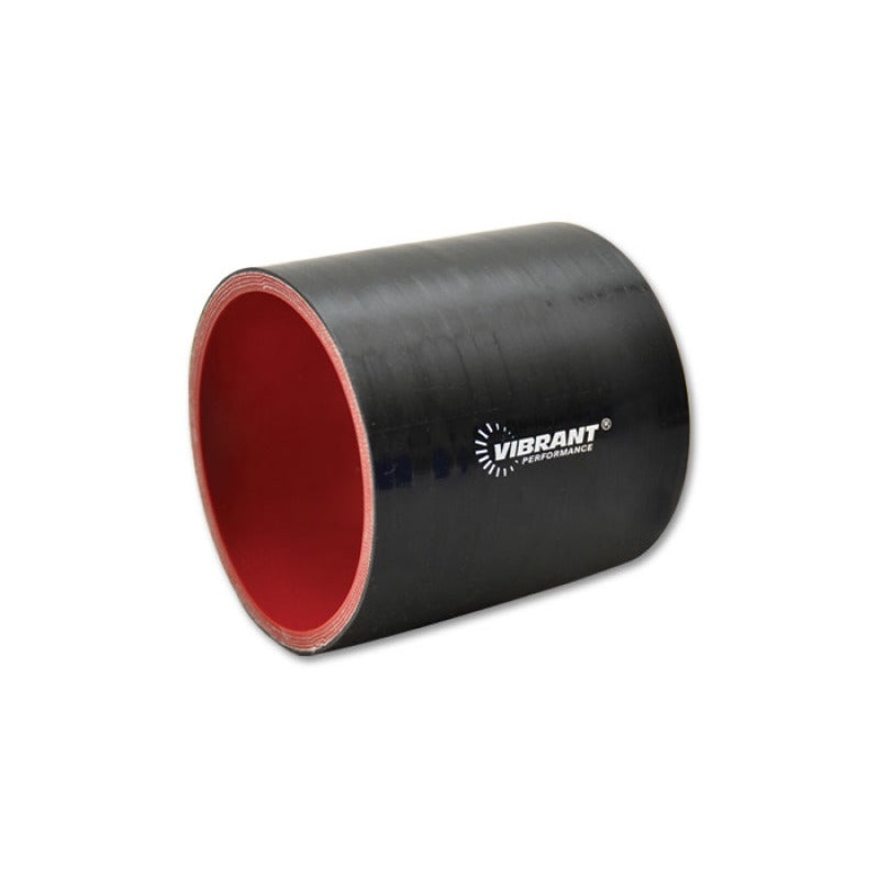 Vibrant Silicone Straight Hose Coupler 3.125in ID x 3.00in Long – Gloss Black