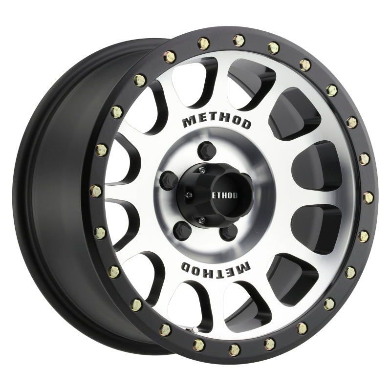 Method MR305 NV 16×8 0mm Offset 5×4.5 83mm CB Machined/Black Street Loc Wheel