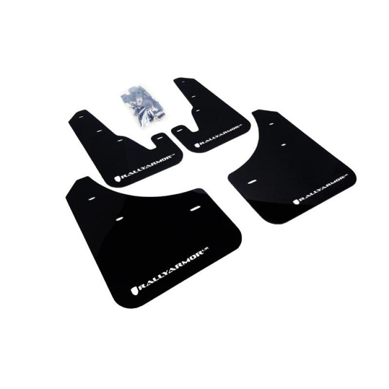 Rally Armor 04-09 Mazda3/Speed3 Black UR Mud Flap w/ White Logo