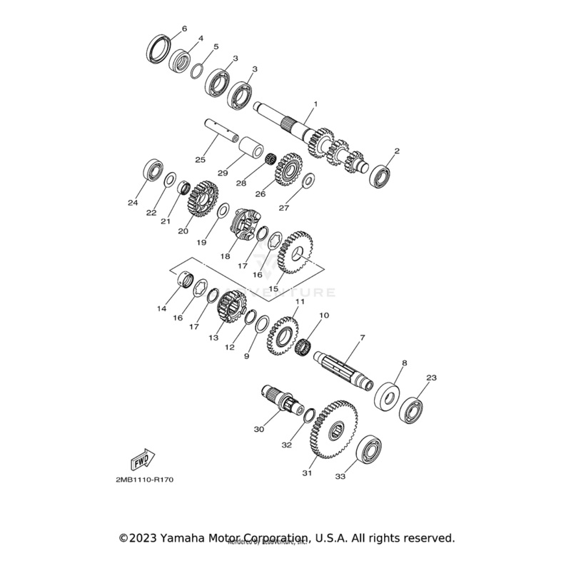 Washer, Gear Hold 2 by Yamaha