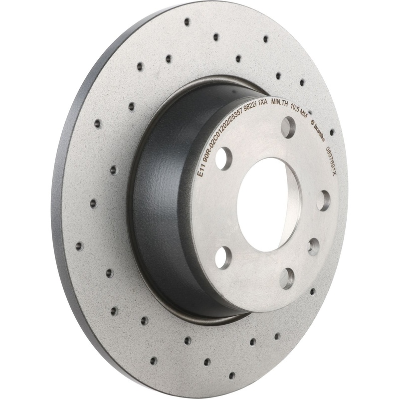 XTRA Drilled Rear Disc Brake Rotor – 08.9769.1X