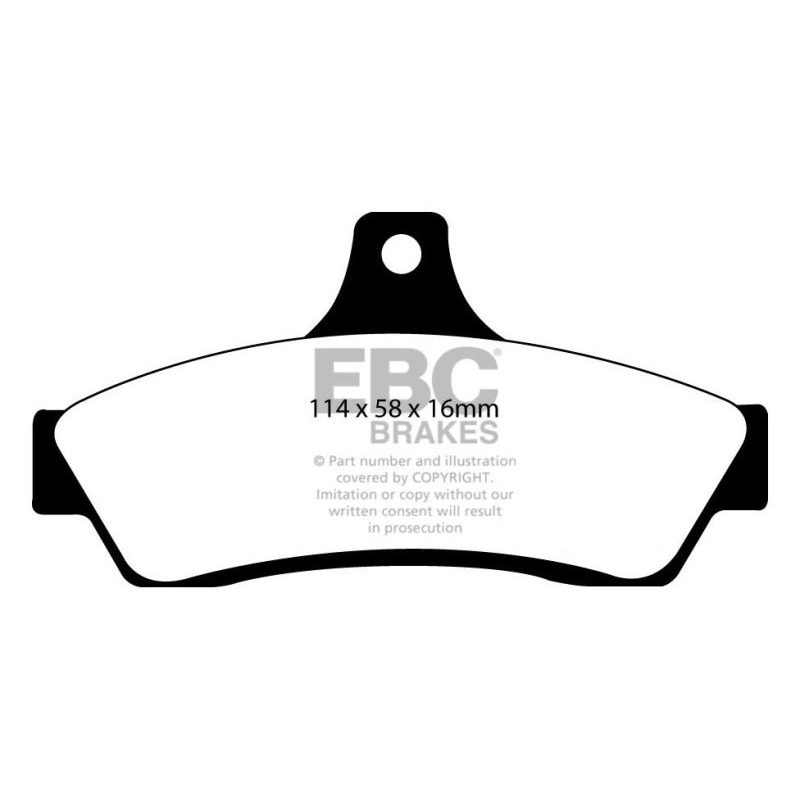 EBC 03-04 Pontiac GTO 5.7 (Solid Rear Rotors) Ultimax2 Rear Brake Pads