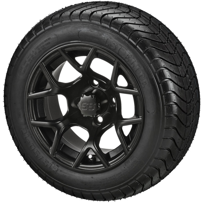 LSI 12″ Ninja Matte Black Wheel and Low Profile Tire Combo
