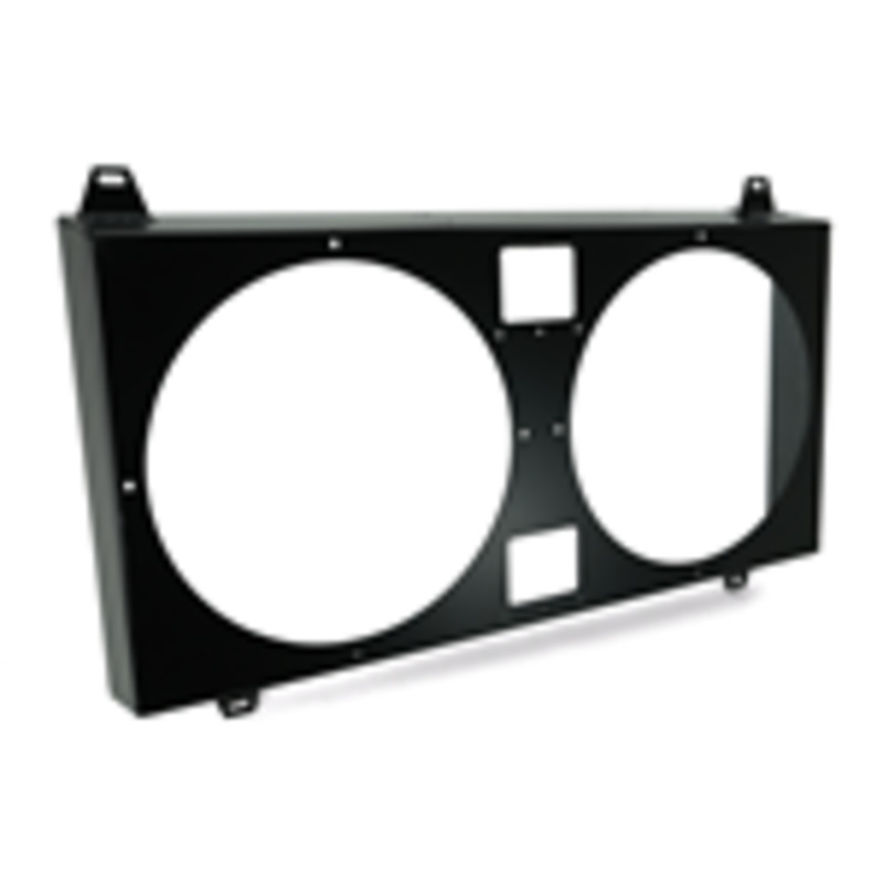 PowerHouse Racing (PHR) Dual Brushless SPAL Fan Kit- Matte black powder coat finish  – Includes 12″ heavy duty SPAL fans and wiring harness