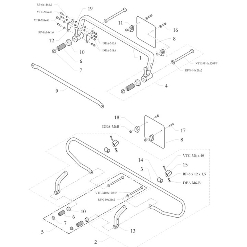 14. 20.7151.18 Birel Bushing for Rear Bumper Support