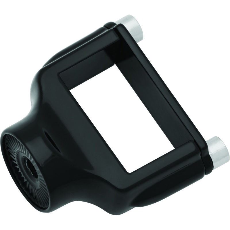 Kuryakyn Side Mount License Plate Holder Clamp 86-23 XL Models Gloss Black
