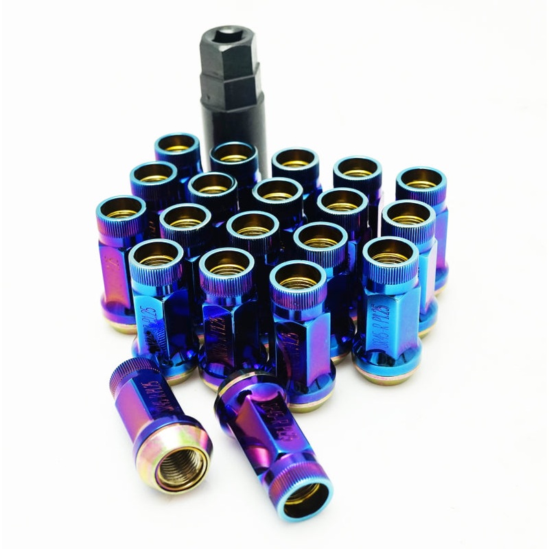Muteki SR45R Open End 12×1.25 Burned Blue (20 Piece) 45mm Tall