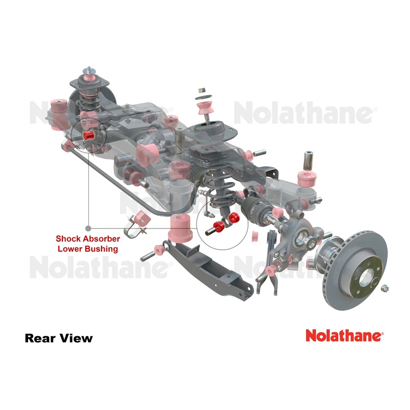 Nolathane Rear Shock Absorber – Lower Bushing Kit | 2008 Pontiac G8 GT and 2014-2017 Chevrolet SS (REV134.0010)