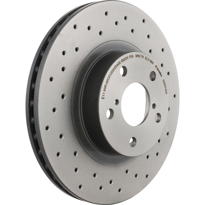 XTRA Drilled Front Disc Brake Rotor – 09.5674.2X